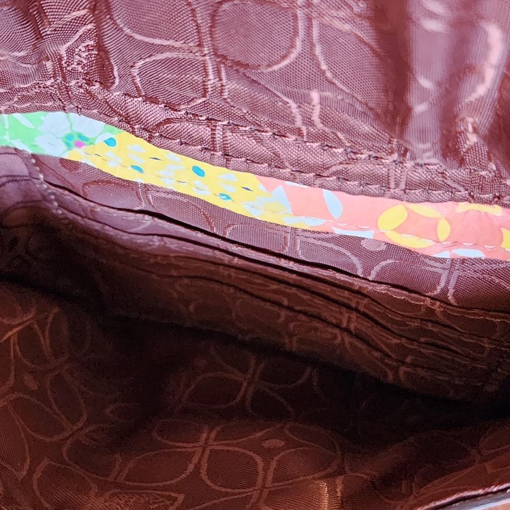 Fossil Floral Multi Pattern Leather Crossbody Bag - image 5